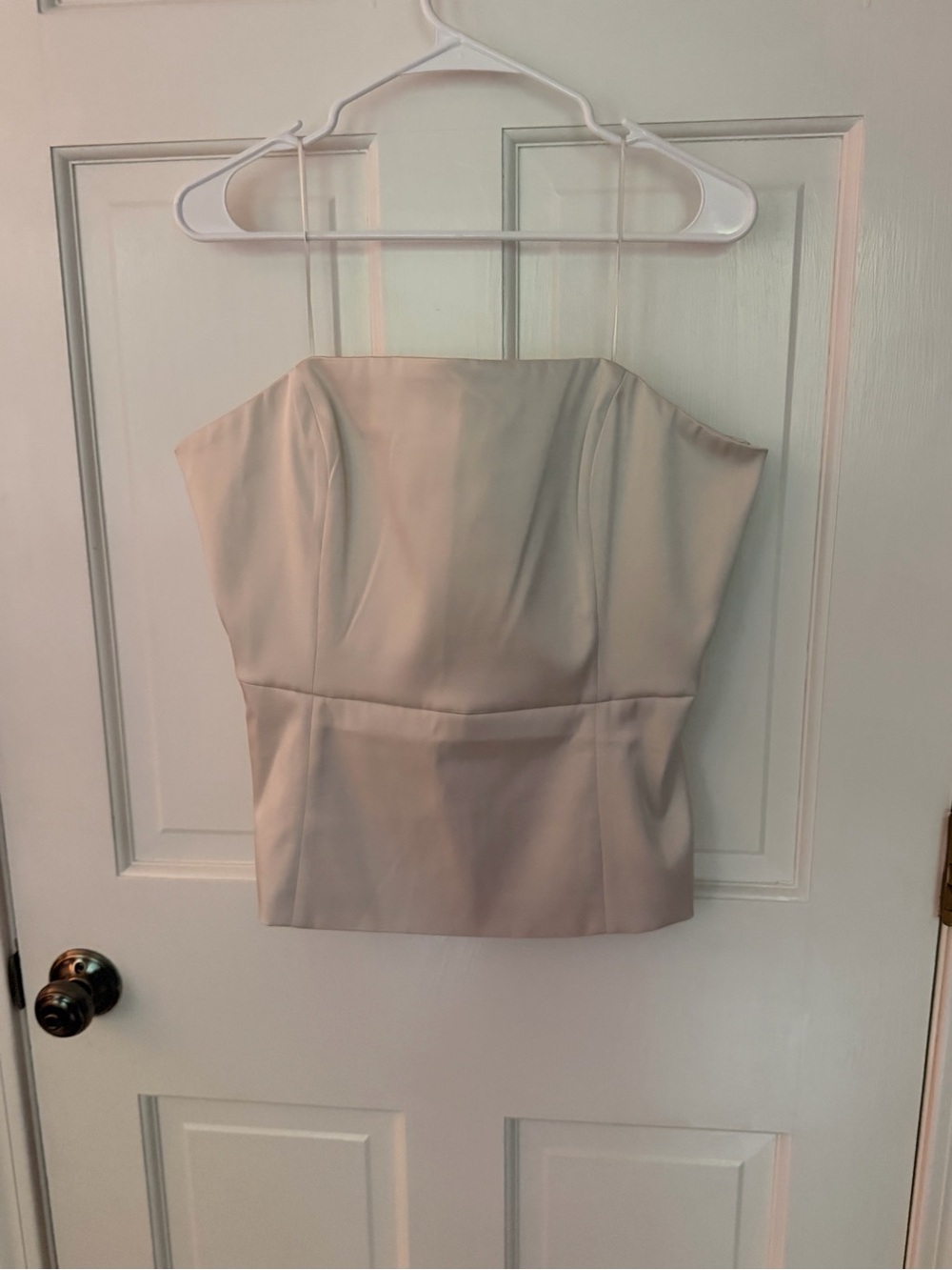 Banana Republic Strapless Cream Bustier Top - Elegant Women’s Top